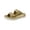 Gold, variant on Womens Fabula Faux leather Flat Slide Sandals