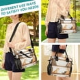 thumbnail image 5 of Ckdifva Cats Play in Bookshelf Cooler Bag Cooler Cooling Tote Lunch Bag Lunch Box Front Pocket with Shoulder Strap, 5 of 6