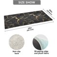 thumbnail image 4 of Bath Mat Soft Plush Non-Slip Absorbent Bathroom Rugs 39"x20" Black and Gold Marble, 4 of 8
