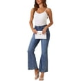 thumbnail image 2 of INSPIRE CHIC Women's  Camisole Tops with Built in Bra Slim Fit Adjustable Spaghetti Strap Scoop Neck Tank Top XL White, 2 of 6