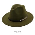 thumbnail image 4 of maskred Stylish And Portable Hats For Outdoor Enthusiasts Wide Application Trilby Hats Olive 1Set, 4 of 6