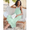 thumbnail image 4 of Ekouaer Sleepwear for Women Nightgowns Long Sleeveless Night gown with Pockets Soft Ladies Nightdress Lace Trim Sleepwear, 4 of 6