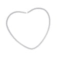 thumbnail image 3 of Material de pulsera permanente Regalos de parejas de 23 cm Servido sólido acero inoxidable romántico para aniversario del día de San Valentín plata, 3 of 9