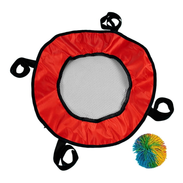 Juego de lanzamiento de pelotas, juguetes para el patio, novedoso entrenamiento sensorial y educativo. Rojo