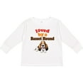 thumbnail image 3 of Inktastic Basset Hound Dog Lover Gift Boys or Girls Long Sleeve Toddler T-Shirt, 3 of 5