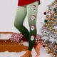 thumbnail image 1 of MKLEKYY Leggings deportivos para mujer Leggings para mujer Leggings de entrenamiento Pantalones con estampado navideño de bloques de color Leggings suaves y elásticos 3826, 1 of 4