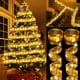 thumbnail image 2 of Cadenas de luces navideñas, lazos de cinta LED, adornos para árbol de Navidad, decoración navideña para el hogar 2024, Navidad Natal, Año Nuevo 2025, 2 of 5