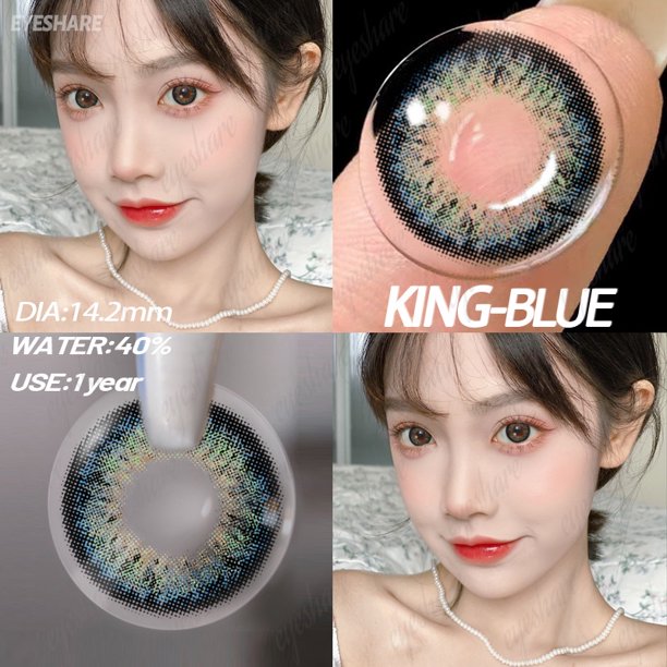 Lentes De Color AMARA Use OCEAN SERI 2 Lente De Contacto Suave Maquillaje Cada Año (0.00) Gao Jiahui unisex