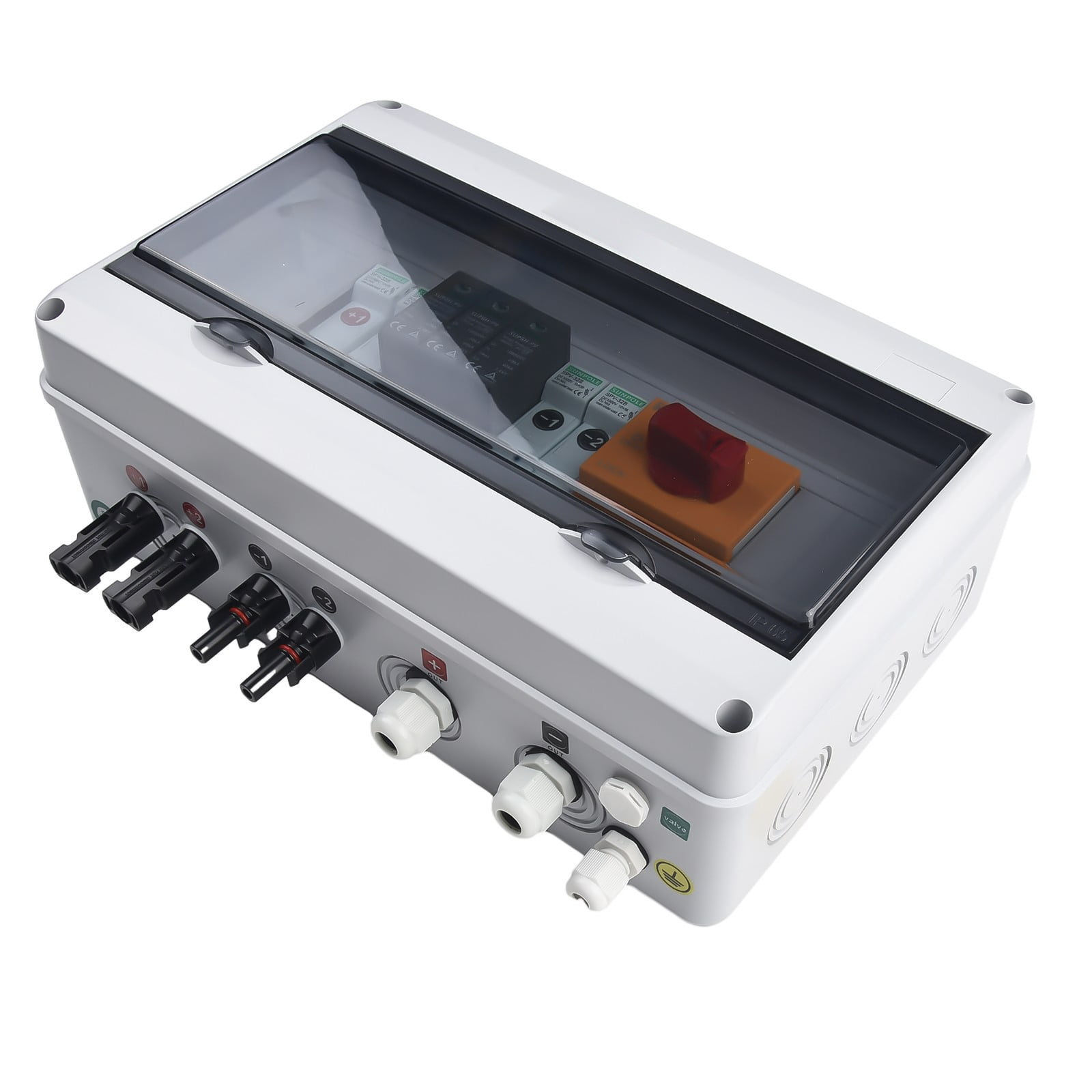 1000V 2In1 Out 2 String Solar Pv Array Solar Photovoltaic Combiner Box Solar Panels Inverter for Residential Rooftop Pv Plants