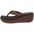 thumbnail image 2 of VOLATILE Women's Island Raffia Wedge Sandal, Brown, 6, 2 of 6