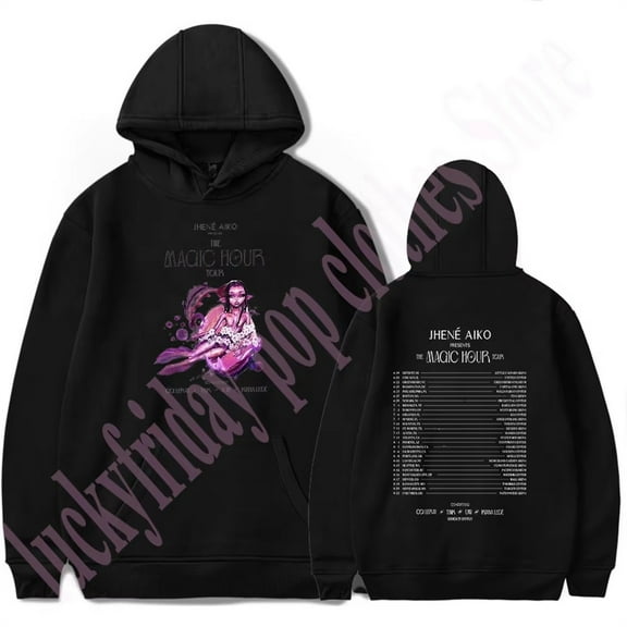 Jhene Aiko The Magic Hour Tour 2024 Hoodies Women Men Long Sleeve Casual Sweatshirt Clothes