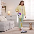 thumbnail image 7 of Haysky Cordless Vacuum Cleaner, Multi-Surface Removable Handheld Lightweight Stick Vacuum for Home, LED Headlights for Pet Hair, Carpet & Hard Floors, Yellow, 7 of 7