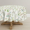 thumbnail image 2 of Spring Tablecloth 60×60 Inch Round, Wildflowers Floral Herbs Elegant Washable Table Cover for Party Picnic Dinner Decor, 2 of 6
