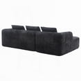 thumbnail image 3 of Modern Modular L-shaped Sectional Sofa 98.42-inch with Chaise Lounge, Chenille Fabric, 3 of 23