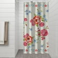 thumbnail image 2 of Pioneer Colorful Floral Shower Curtain for Bathroom Home Decor Bathtubs Waterproof Fabric Curtain with 7 Hooks 36x72in, 2 of 6