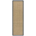 thumbnail image 3 of SAFAVIEH Natural Fiber Arbor Bordered Runner Rug, Natural/Navy Blue, 2'6" x 8' - Coastal Design, Natural & Navy Blue, Seagrass, Ideal for Entryway, Kitchen, Living Room, Office, Hallway, 3 of 11