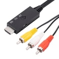 thumbnail image 2 of Cable adaptador convertidor de 1 m compatible con HDMI a RCA AV para sistema de cine en casa Kuymtek Para estrenar, 2 of 6