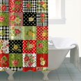 thumbnail image 4 of Pioneer Flower Floral Print Pattern Shower Curtain 84"x72", Bathroom Decorative Shower Curtain Set with 12 Hooks, Waterproof Washable, 4 of 6