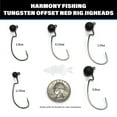 thumbnail image 6 of Harmony Fishing - Tungsten Offset Weedless Ned Rig Jigheads 5 Pack 1/32oz 5 Pack, 6 of 9