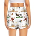 thumbnail image 2 of Lsque Cute Farm Printed Women's Running Shorts with Liner Pockets,Elastic Quick Dry Workout Athletic Gym Yoga Shorts,Womens High Waist Shorts-Large, 2 of 9