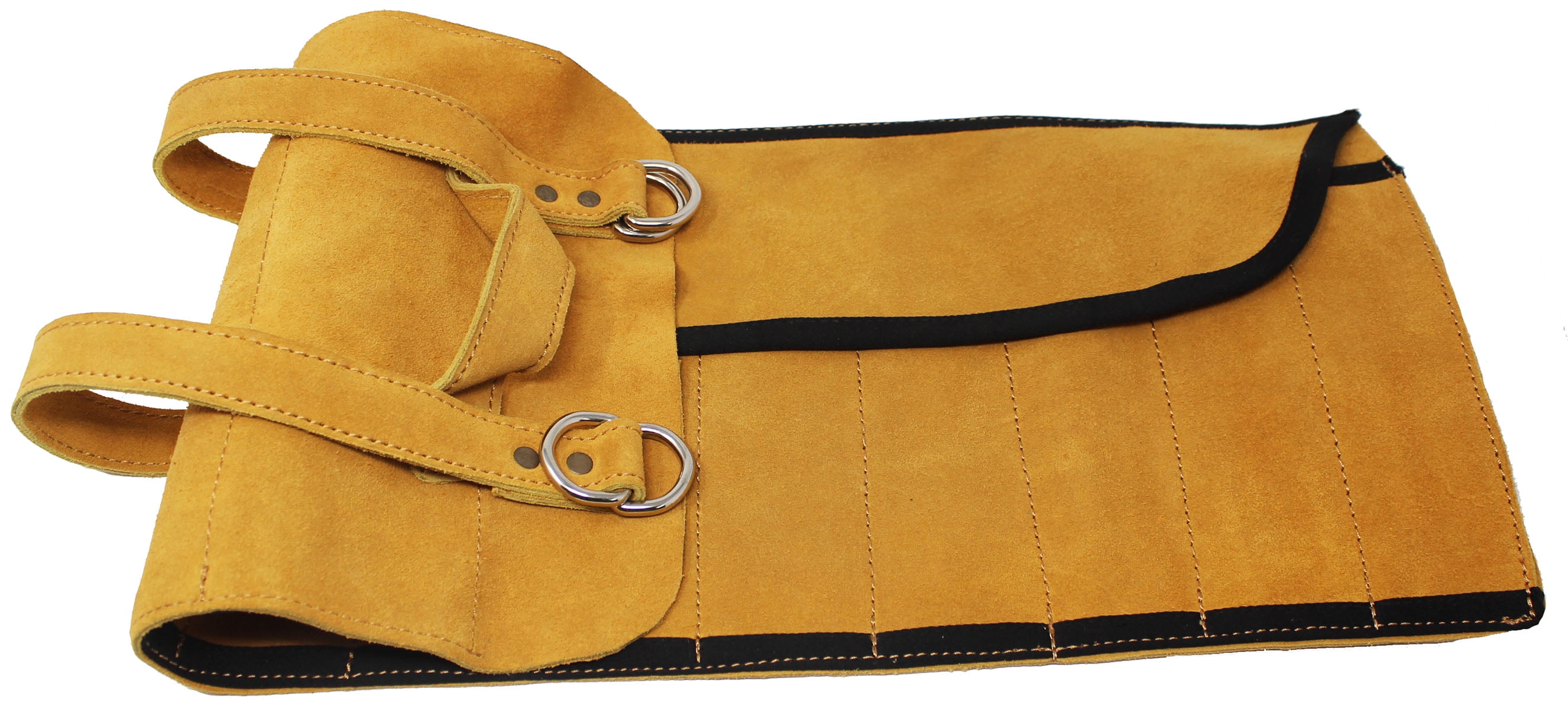 Horse Tool Bag 10Pocket Suede Leather RollUp Case 984TS01