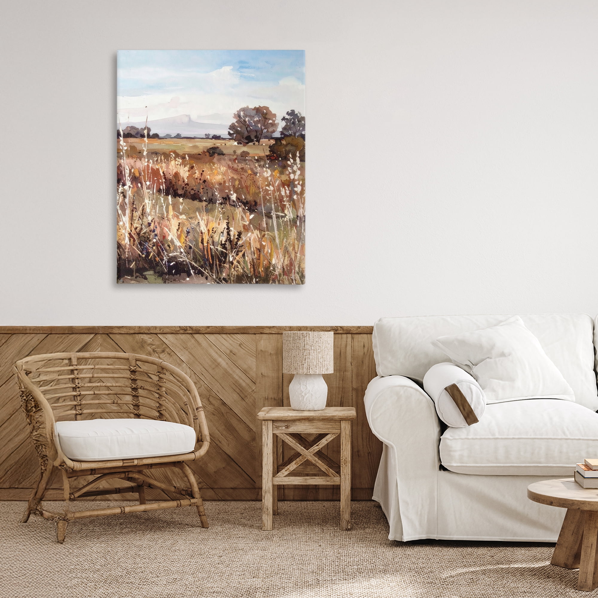 Stupell Industries Peaceful Meadow Expression Canvas Wall Art, design by Alonza Saunders