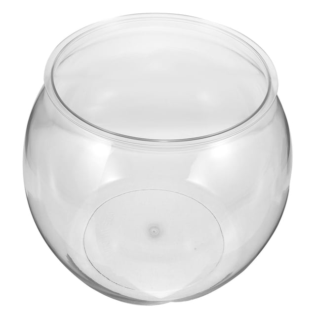 HINTRMENT 1Pcs Réservoir de Poissons de Bureau Fond Plat Conteneur Transparent Durable