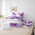 thumbnail image 3 of Erosebridal Ensembles de Literie Papillons Violets Grand Lit, Ensemble de Lit Tout-en-un Grand Lit, Réversible, 7 Pcs, 3 of 4