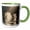 Green/White, variant on 3drose, Usa, Alaska, Tongass National Forest. Humpback Whales Spout., 11oz Two-tone Black Mug