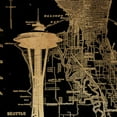 thumbnail image 3 of Grey, Jace 20x20 Black Modern Framed Museum Art Print Titled - Needle Map, 3 of 5