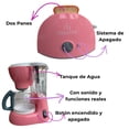 thumbnail image 3 of Set Cocinita Cafetera Y Tostadora de Juguete Con Luz Sonido Color Rosa, 3 of 4
