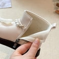 thumbnail image 6 of Girls Shoes Girls Fall Boots Girls Boots With Side Zipper Chiffon Bowknot And Pearl Stylish Shoes for Autumn, 6 of 6