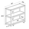 thumbnail image 4 of Greenport 30" Modular Bookcase, Solid Wood with a Brushed Driftwood Finish, 4 of 5