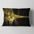 thumbnail image 2 of Designart Large Fractal Artwork Yellow - Abstract Throw Pillow - 12x20, 2 of 5