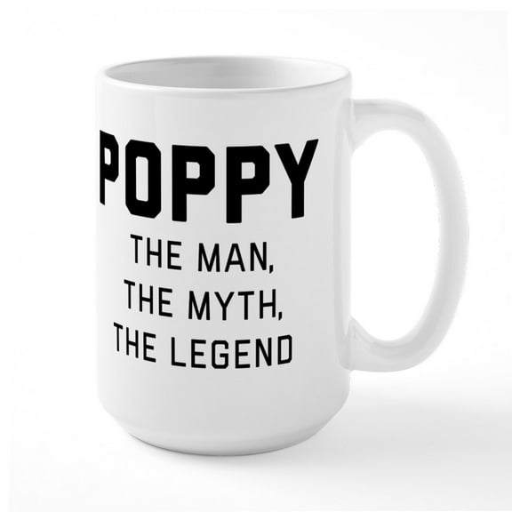 CafePress - Poppy - 15 oz Ceramic Large White Novelty Mug