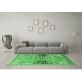 thumbnail image 3 of Ahgly Company Indoor Rectangle Persian Emerald Green Traditional Area Rugs, 7' x 9', 3 of 4