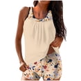 thumbnail image 6 of Uaswgudfs Women's Loose Fit Modest Floral Printed High Waisted Two Piece Tankini Swimsuits for Beach 2XL, 6 of 6