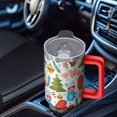 thumbnail image 4 of 40 Oz Snowflake Plaid Tumbler With Handle, Xmas Coffee Cup, Holiday Festive Gift, 4 of 4