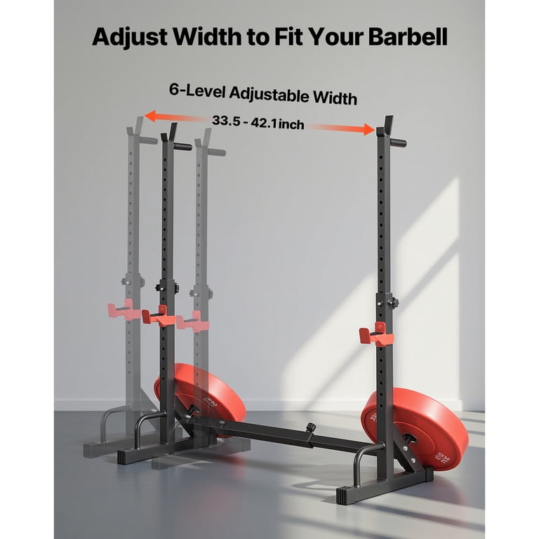 KFFKFF Adjustable Power Cage Squat Rack, 550lb Capacity photo 2