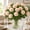 B, variant on Artificial Pompon Mum - Single Stem Faux Flower for Vase, Wedding, and Table Decor