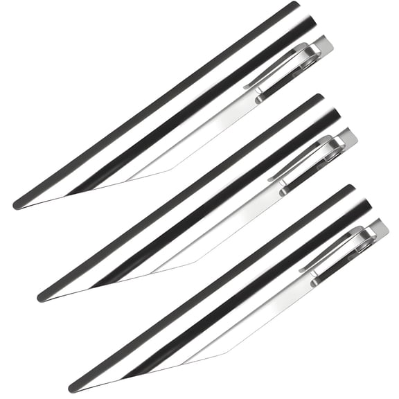 3 Pcs Stainless Steel Crumb Sweeper Set – Dual‑End Scraper & Brush, Portable Kitchen Cleaning Tool, 304 Steel, Dishwasher Safe, for Home, Bakery & Restaurant Use