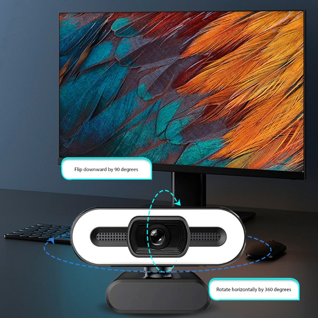 Streaming Webcam with Privacy Shield 1080p/2K Wide Angle Camera Auto Focusing For Gaming Live Broadcast