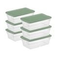 thumbnail image 1 of Sterilite Boîte de Rangement Empilable 6 Qt, Vert Vif (30 Pack), 1 of 11