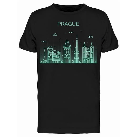 Prague Detailed Silhouette City Tee Men's -Image by Shutterstock