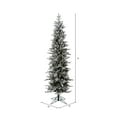 thumbnail image 3 of Vickerman 9' Frosted Glitter Tannenbaum Pine Artificial Christmas Tree, Clear Dura-Lit® Lights, 3 of 6