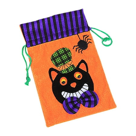 

JPGIF Big Deals Velvet Candy Bags Child Friendly Trick Or Holders Elegant Ghostly Party