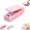 Pink, variant on Mini Sealer Small Household Hand Pressure Sealer Portable Snack Plastic Bag Heat Sealing Machine, Mini Bag Sealer with Cutter and Magnet, Portable Handheld Vacuum Food Sealer Bag (White)