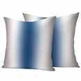 thumbnail image 2 of Pack of 2 Outdoor Pillow Covers 26x26 Inch Waterproof Lake Blue Grey White Throw Pillow Covers,Decorative Couch Pillow Shams Protectors Farmhouse Ombre Color Modern Patio Pillowcases Cushion Covers, 2 of 8