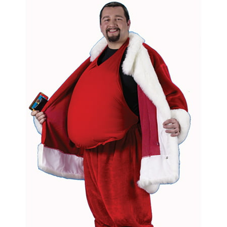 Padded Santa Belly Santa Claus Costume Accessory - Adult One Size