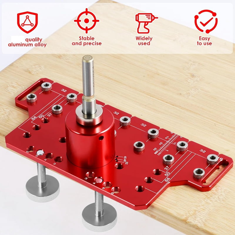 Shelf Pin Hole Jig and Hinge Clamp Two-in-One, Hinge Positioning Jig